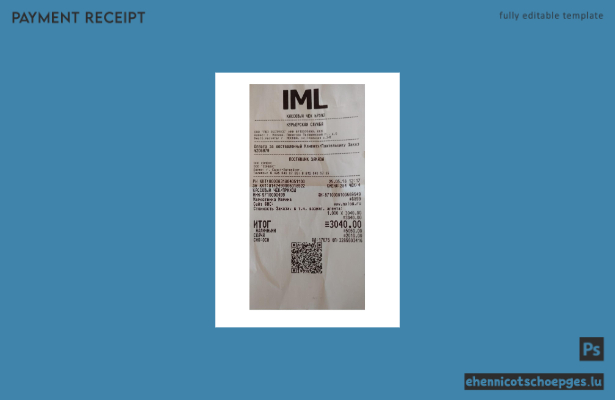 IML-Zahlungsbeleg – Beispielvorschau